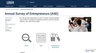 Annual Survey of Entrepreneurs (ASE) - Census Bureau