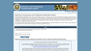 Login | Business and Professional Classification ... - Census Bureau
