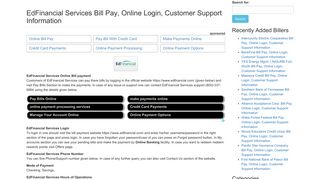 EdFinancial Services Bill Pay, Online Login, Customer Support ...