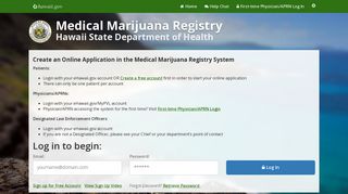 Medical Marijuana Registry | Hawaii Department of Health - Hawaii.gov