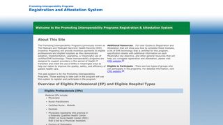 Welcome to the Promoting Interoperability Programs Registration ...