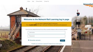 learning: Log in to the site - Network Rail
