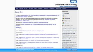 Guildford & Waverley CCG - News