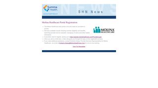 Molina Healthcare Portal Registration - Summa Health Network News ...
