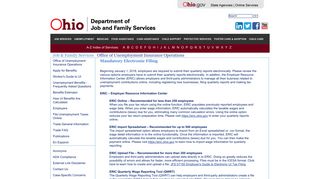 Mandatory Electronic Filing - Ohio Department of Job and Family ...