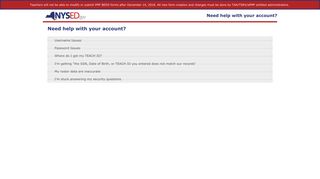 Need help with your account? - Teacher Authorization and ...
