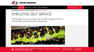 Employee Self Service | Security Services | G4S United Kingdom