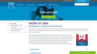 Work at UMA, Career Opportunities | Ultimate Medical Academy