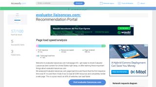 Access evaluator.liaisoncas.com. Recommendation Portal