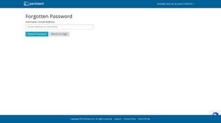 Forgot your password? - Parchment Exchange - Leader in eTranscript ...