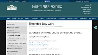Mount Laurel Schools - Extended Day Care