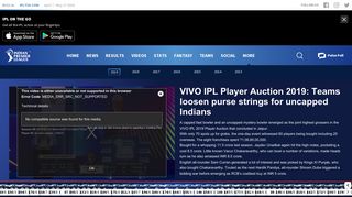 IPLT20.com - Indian Premier League Auction 2018