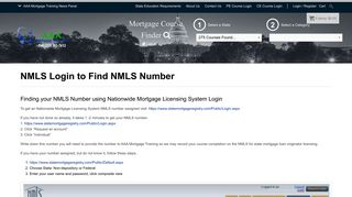 NMLS Login to Find NMLS Number - AAA Mortgage Training