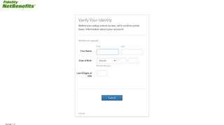 NetBenefits | Verify Your Identity