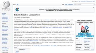FIRST Robotics Competition - Wikipedia