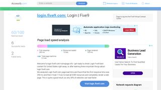 Access login.five9.com. Login | Five9