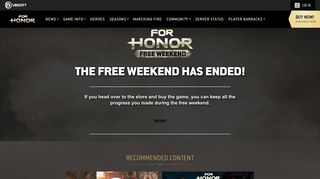 For Honor - Free Weekend | Ubisoft (US)