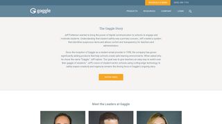 About Gaggle | History, Leadership and Sales Organization | Gaggle