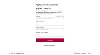 Register - GBG Online Disclosures
