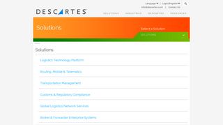 Solutions | Descartes - Descartes Systems Group Inc.