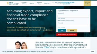 Visual Compliance: International Trade Compliance Software
