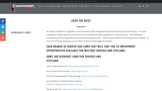 Jobs On Base - Warrior Lodge
