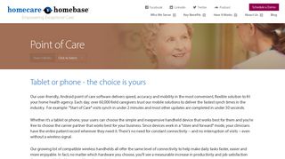 Point Of Care Software For Home Health Care - HCHB
