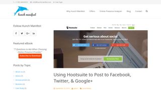 Using Hootsuite to Post to Facebook, Twitter, & Google+ - Online ...