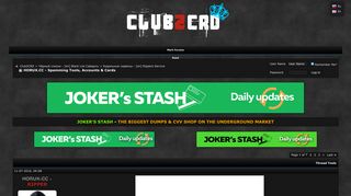HORUX.CC - Spamming Tools, Accounts & Cards - Page 6 - Club2CRD