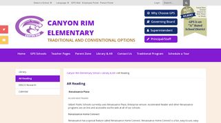AR Reading - Canyon Rim Elementary School