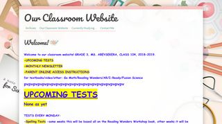 Our Classroom Website - Educator Pages