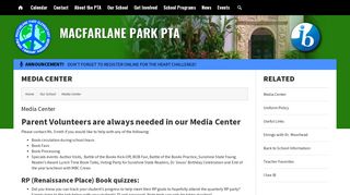 Media Center - MacFarlane Park PTA