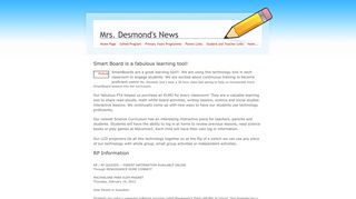 Technology - Mrs. Desmond's News