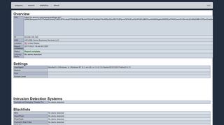 Recent reports on same IP/ASN/Domain - urlquery.net - Report