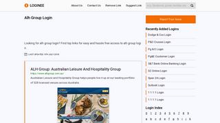 Alh Group Login
