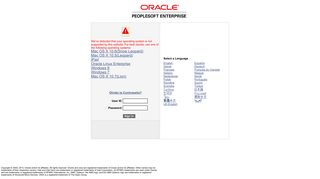 Oracle | PeopleSoft Enterprise Sign-in