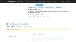 Music first classroom login lsm Results For Websites Listing