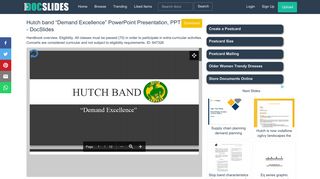 Hutch band “Demand Excellence” PowerPoint Presentation, PPT ...
