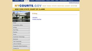 E-filing - New York State Court of Claims - Unified Court System