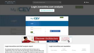 Login ICEV Online. My iCEV | Login - Popular Website Reviews