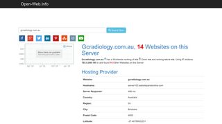 Gcradiology.com.au is Online Now - Open-Web.Info