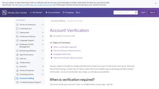 Account Verification | Heroku Dev Center