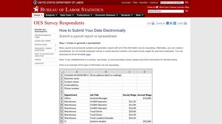 Instructions - Bureau of Labor Statistics