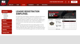 Online League Registration Software Simplified | SiPlay