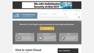 How to reset iCloud password - IT Answers - IT Knowledge Exchange