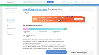Access ssm.ifmsystems.com. Superservice Login