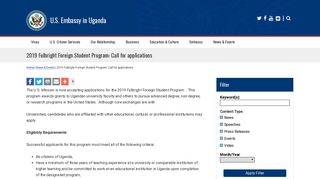 2019 Fulbright Foreign Student Program: Call for applications | U.S. ...