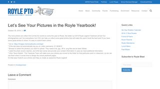 Let's See Your Pictures in the Royle Yearbook! – Royle PTO