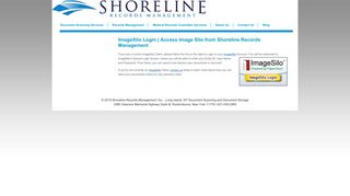 ImageSilo Login | Hosted, SaaS ECM - Shoreline Records Management