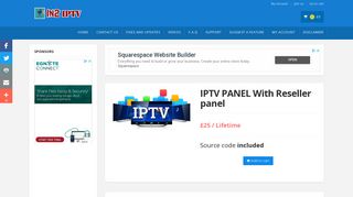 IPTV PANEL with reseller panel - Take full control - in2iptv.com